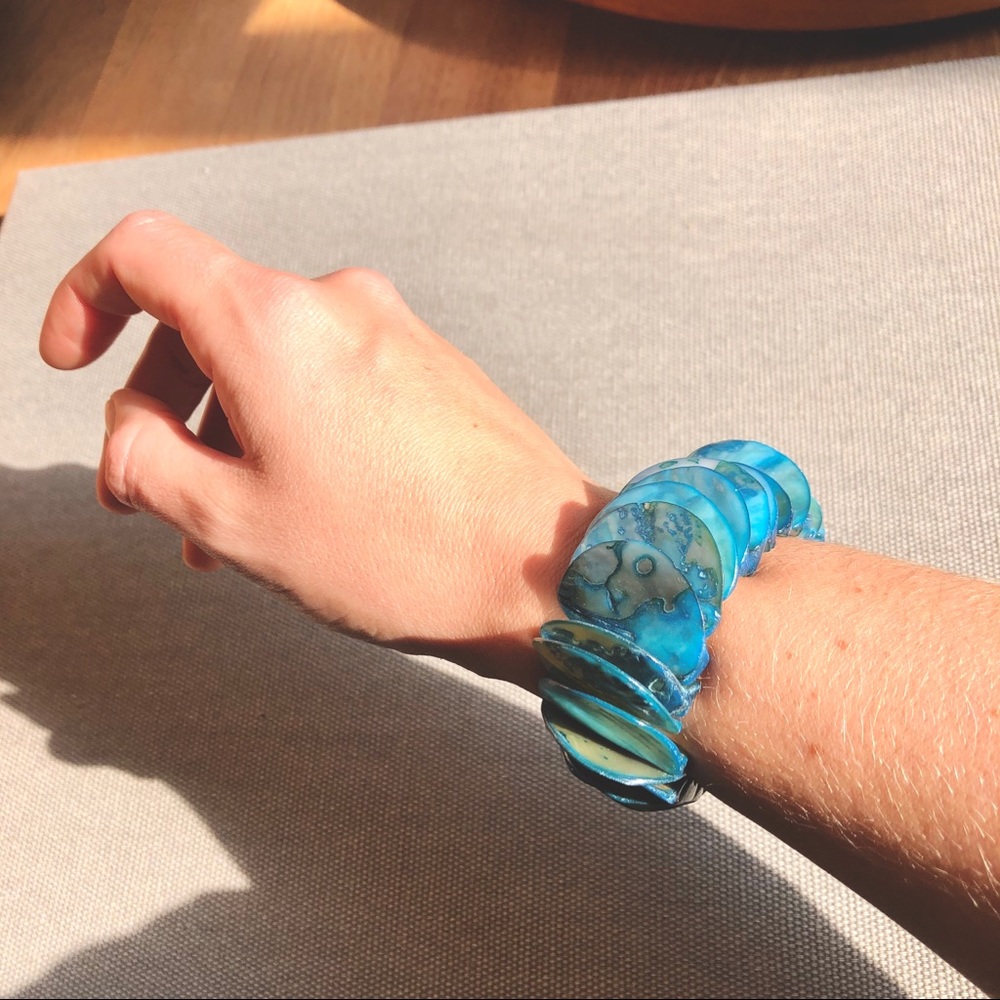 🍋 3/$25 Vintage Shell bracelet with real shells